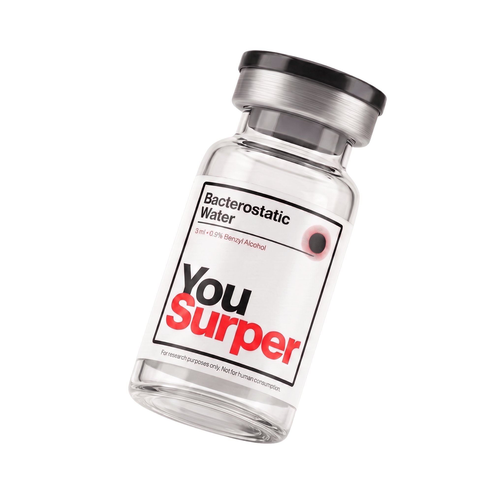BAC Water 3 ml research vial